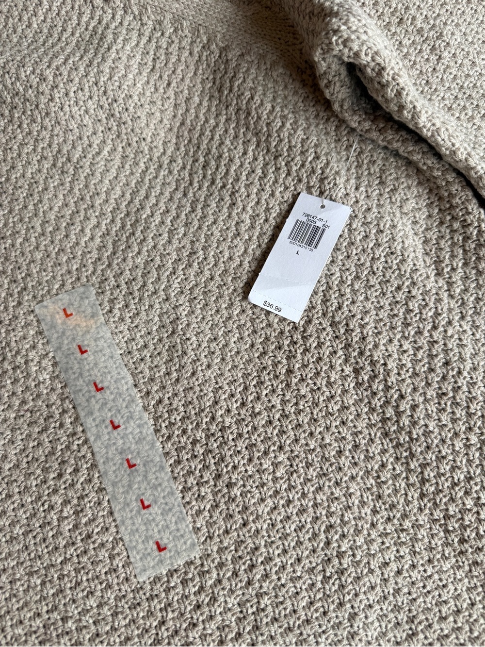 Chunky Knit Sweater - Beige